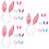 18 Pcs Bunny Ear Party Headband Cosplay Accessory 9