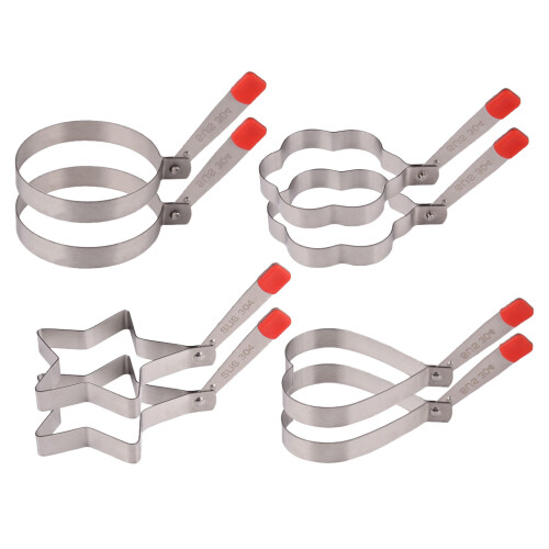24 Pcs Nonstick Fried Egg Ring For Griddle Pancake Omelette Breakfast 2