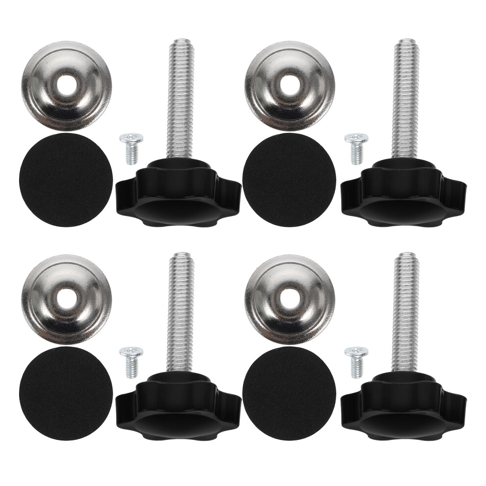 8 Sets Replacement Threaded Knobs Kit With Bolts And Washers