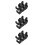 15 Pcs Adjustable Peg Hooks For Pegboard Wall Single Black Heavy Duty 9