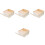 4Pcs Unfinished Wooden Storage Box With Clear Lid 5