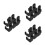 15 Pcs Adjustable Peg Hooks For Pegboard Wall Single Black Heavy Duty 4