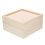 4Pcs Unfinished Wooden Storage Box With Clear Lid 3