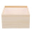 4Pcs Unfinished Wooden Storage Box With Clear Lid 2
