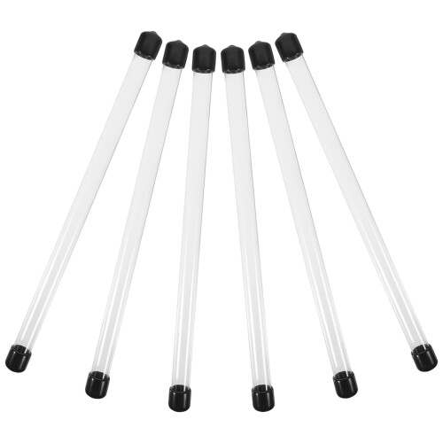 12 Pcs Clear Plastic Round Storage Tubes With Lids 2
