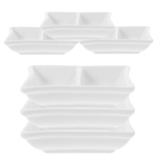 12 Pcs Ceramic Vinegar Dish Food Serving Seasoning Snack Bowl
