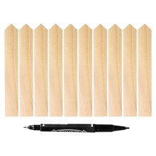 5 Sets Wooden Plant ID Boards With Pen For Garden Name Tags