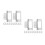 24 Pcs Cabinet Hinges For Kitchen And Wardrobe Use Silent Flush Design 7