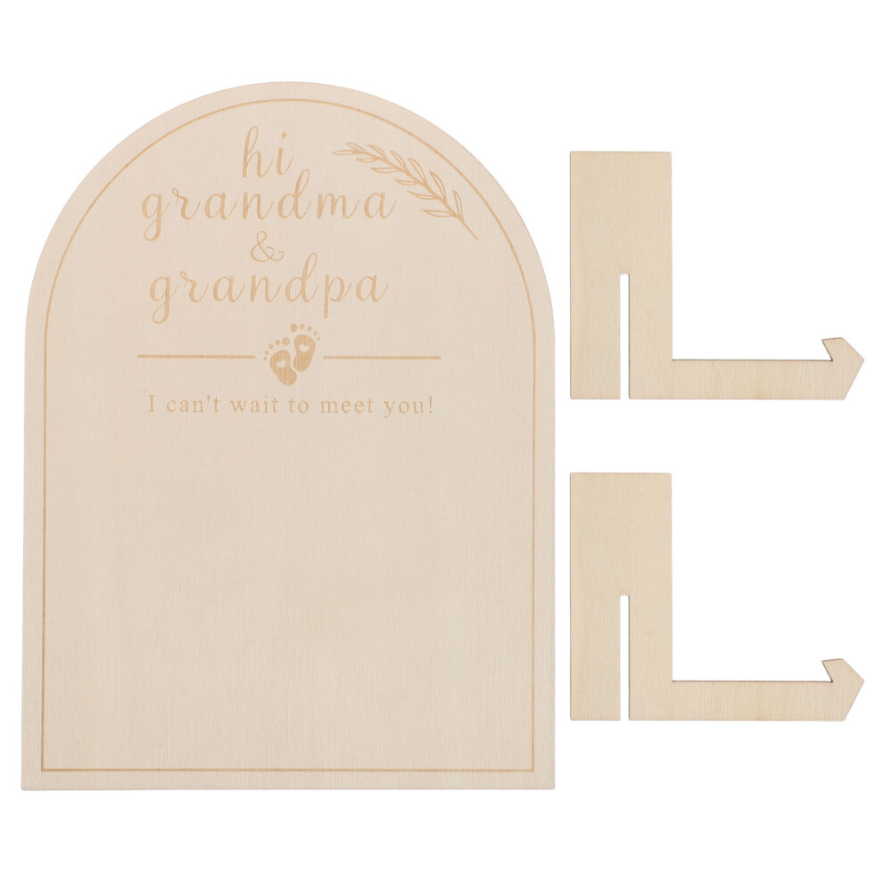 3 Sets Wooden Baby Month Sign Newborn Milestone Keepsake Age Tracker Totority