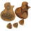 2 Sets Guitar With 3Pcs Wooden Picks Storage 2