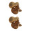 2 Sets Guitar With 3Pcs Wooden Picks Storage 4
