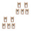10 Pcs Gramophone Record Needle Styluses For Turntable (Golden) 10