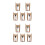 10 Pcs Gramophone Record Needle Styluses For Turntable (Golden) 9