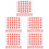 2880 Pcs Adhesive Classification Label Stickers for Diy Marking 8