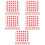 2880 Pcs Adhesive Classification Label Stickers for Diy Marking 9