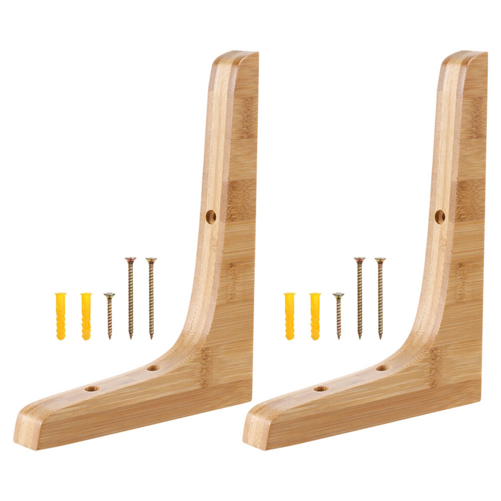 10 Pcs Wood Shelf Bracket Wall Mounted Support 031133431850