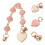 2Pcs Phone Charm Strap Heart Decoration For Case 11
