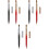 6 Pcs Double-Ended Lip And Concealer Brush Portable Retractable 6