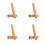 4Pcs Bamboo Document Storage Tube Portable Waterproof 10