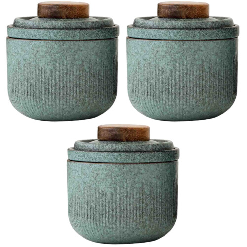 3 Sets Ceramic Tea Set Portable For Outdoor And Matcha Use 2