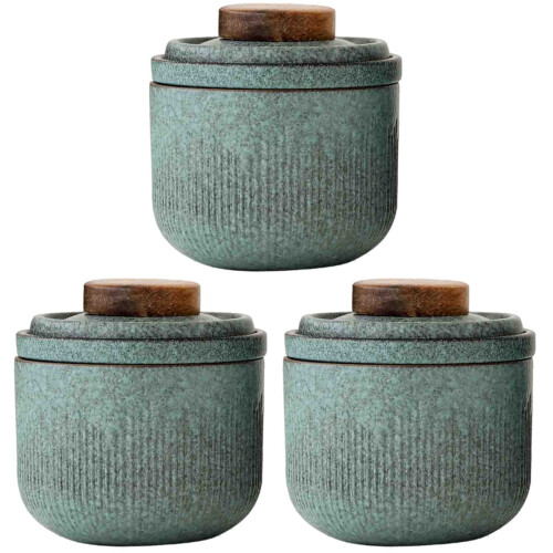 3 Sets Ceramic Tea Set Portable For Outdoor And Matcha Use 1