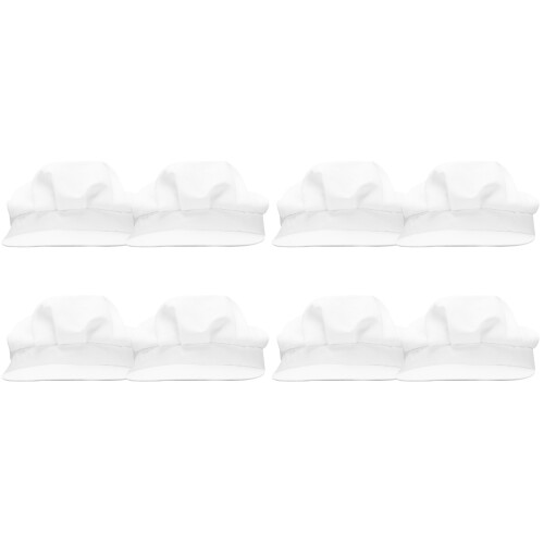 8 Pcs Dustproof Breathable Workshop Working Waiter Hat Head Protector 1