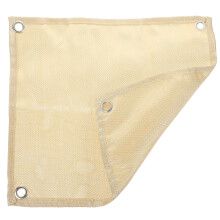 2 Pcs Fire Resistance Blanket Heat Resistant Tableware Mat White