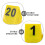 80 Pcs Double Sided Table Numbers 1 To 20 V Shaped Reusable 9
