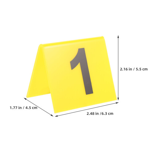 80 Pcs Double Sided Table Numbers 1 To 20 V Shaped Reusable 2