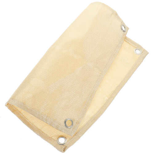 2 Pcs Fire Resistance Blanket Heat Resistant Tableware Mat White 2