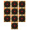 10PCS Bright Fluorescent Archery Targets Self-Adhesive for Easy Setup 15