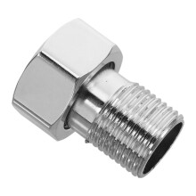 5Ensembles Mitigeur Eau Chaude Froide Inox Argenté Pour Salle De Bain