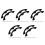 15 Pcs Snowboard Edge Guard Arc Shaped Deck Bumper For Ski Protection 4