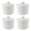 4Pcs Lidded Ceramic Soup Bowl Steaming Pot Steamed Egg Cup 7