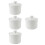 4Pcs Lidded Ceramic Soup Bowl Steaming Pot Steamed Egg Cup 10