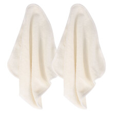 10Pcs Skin-Friendly Beige Bamboo Fiber Exfoliating Face Washcloths