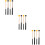 6 Pairs Tongue Drum Drumsticks Percussion Mallets Marimba 11