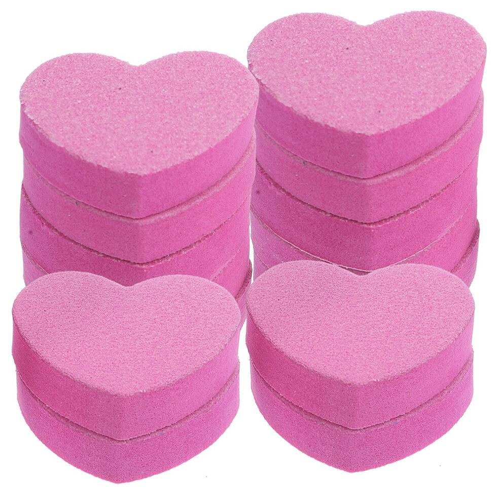 Happyyami 200 Pcs Double Side Block Nail Files With Sponge For Manicure