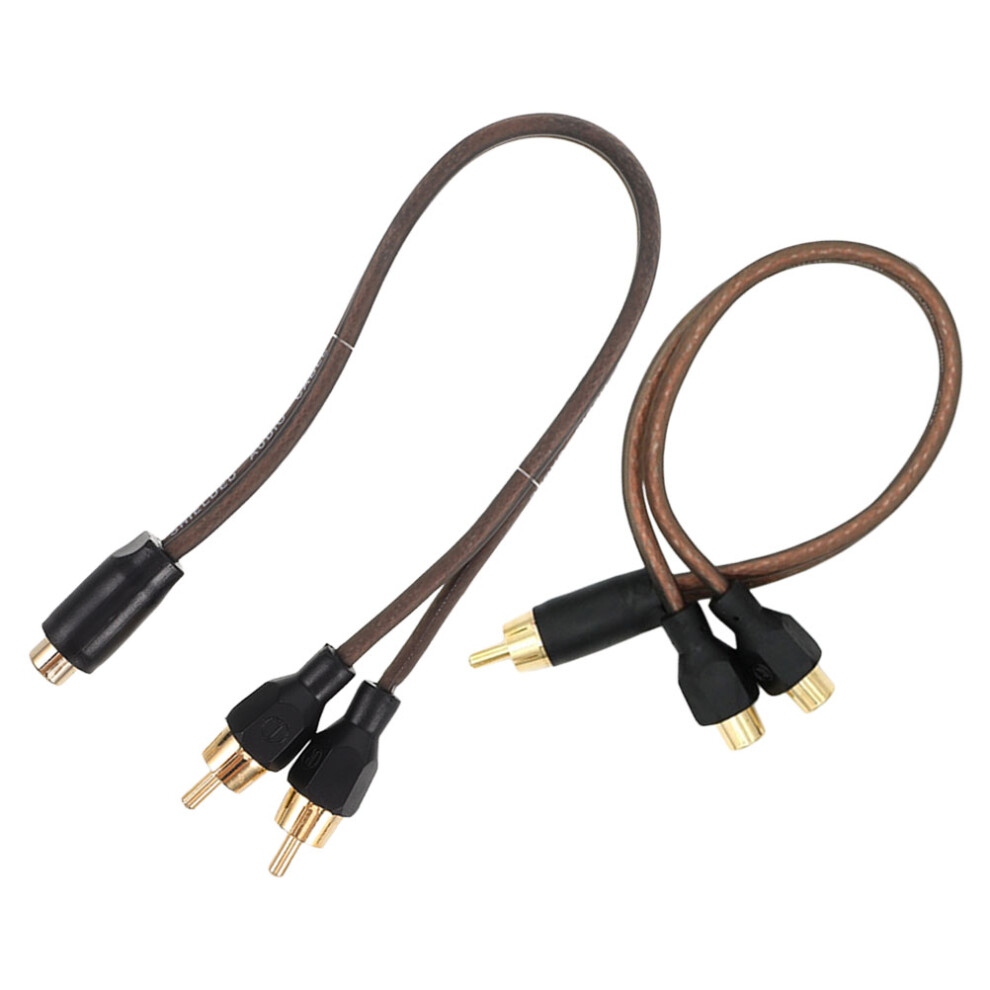 4 Pcs Car Audio Cable Stereo Speaker Splitter Adapter For Amplifier 031514428455