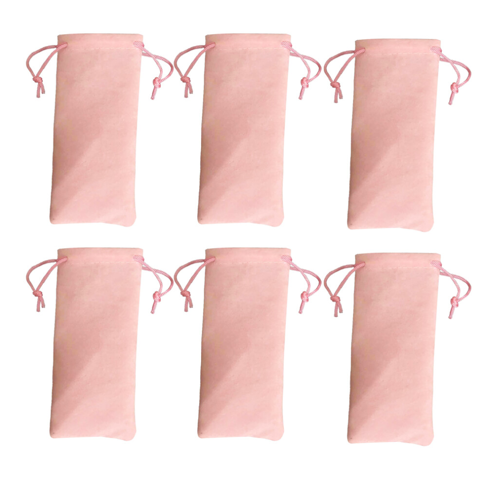 Happyyami Pink 36 Pcs Sunglasses And Eyeglasses Drawstring Pouches