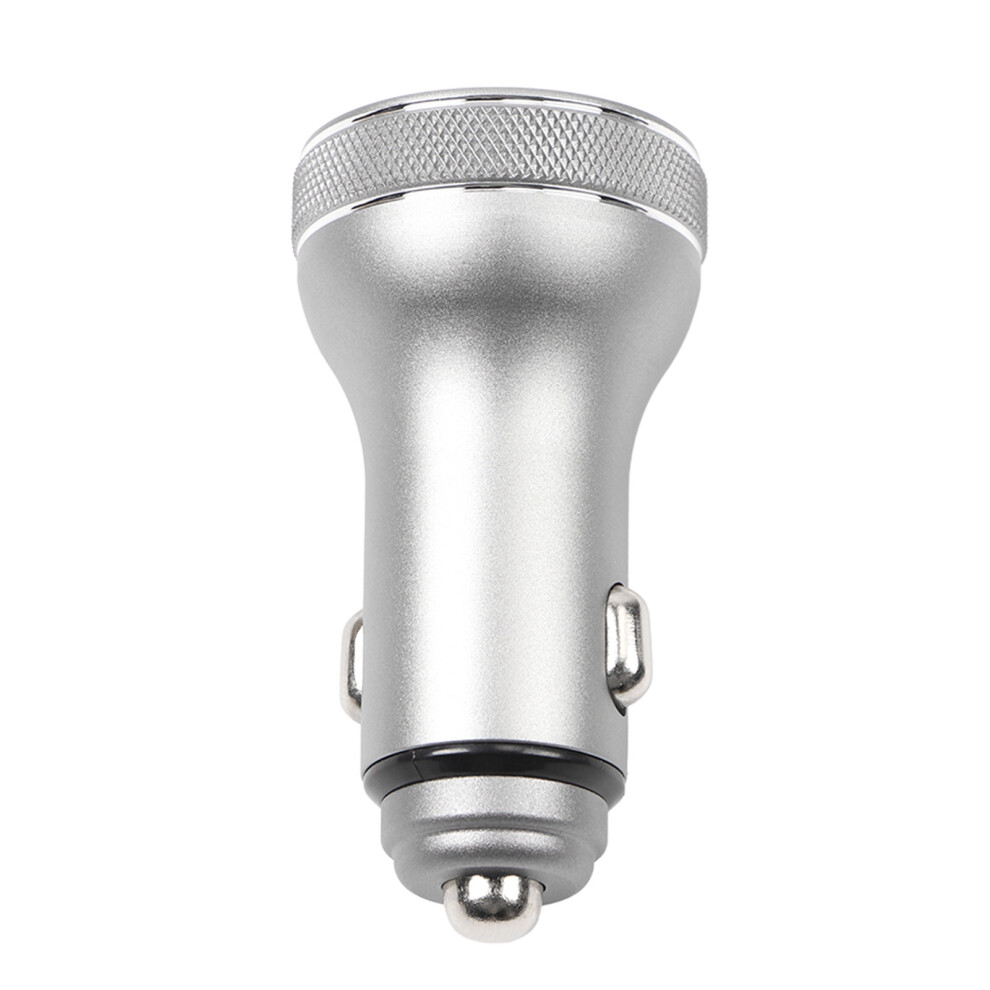 36W Aluminum Alloy Car Charger With Digital Display & Safe Protection 8751351890230