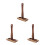 3Pcs Wooden Salt Pepper Holder With Grinder Base And Handle 6