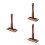 3Pcs Wooden Salt Pepper Holder With Grinder Base And Handle 9