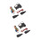 2Pcs Universal Car Central Lock Kit Door Locking Alarms 7
