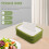 Compacte Siliconen Tissue Houder Vouwbaar En Wasbaar Groen 11