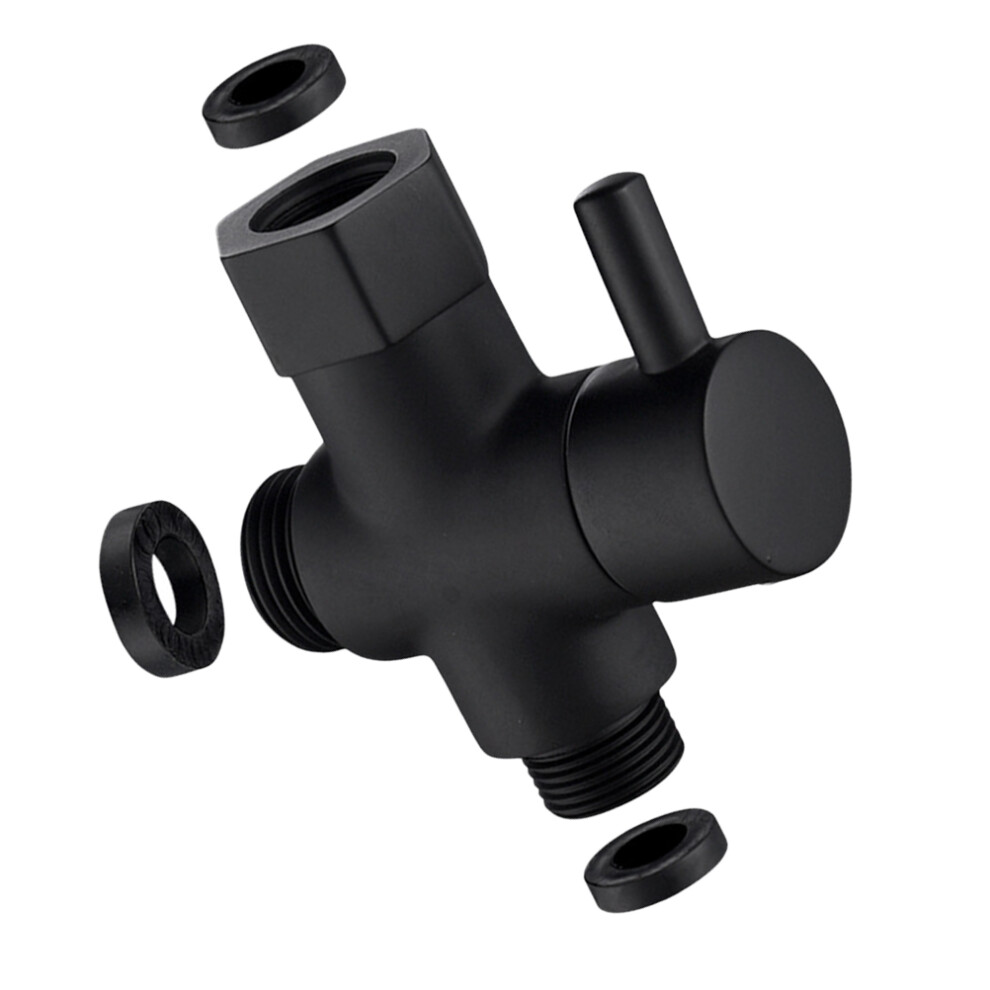 3/8 Inch Faucet Separator Shower Arm Diverter Three Way Black 3352160641669