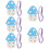 5Pcs Ceramic 6-Hole Ocarina Mushroom Shape Portable Instrument 8