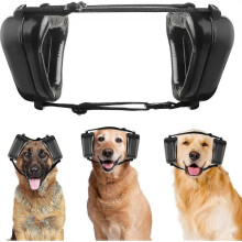 (Black) Dog Ear Muffs Noise Protection For Head Circumference Of 17 To 24 In, Dog Ear Protector For Parties Air Travel