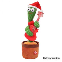 (Battery Version, Cactus I) Dancing Cactus Plush Toy, 120 Songs, Interactive Singing & Dancing Toy for Kids, Perfect Gift for Birthdays and Holidays