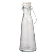 2Stk Glasflasche Brauflasche Mit Stopfen Getränkeflasche Ölfalsche